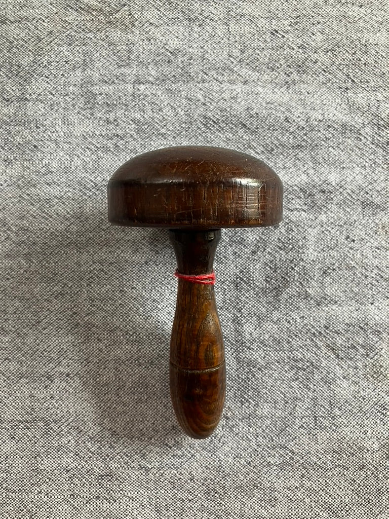Wooden darning mushroom