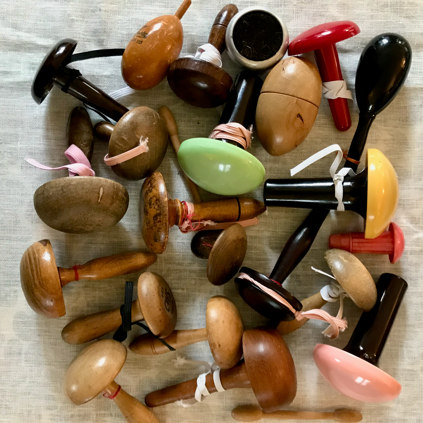 Vintage darning mushrooms