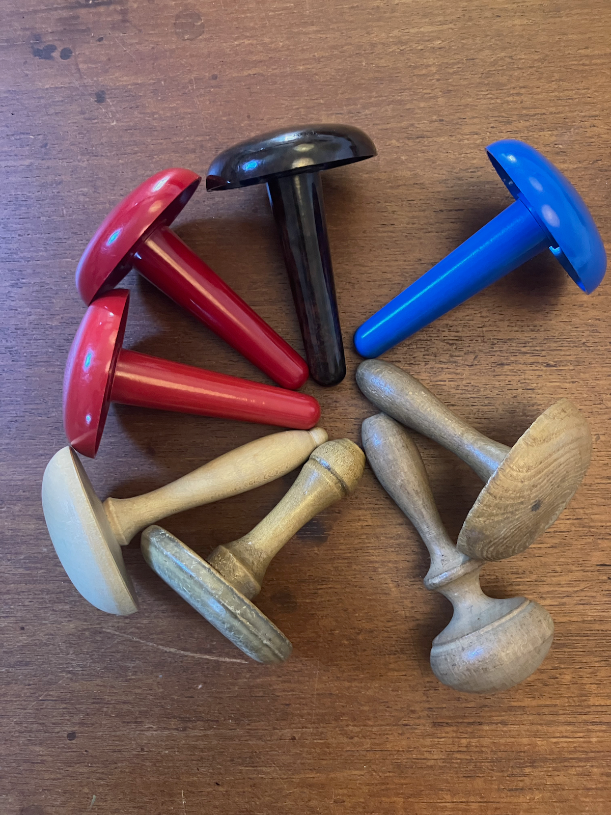 Vintage darning mushrooms