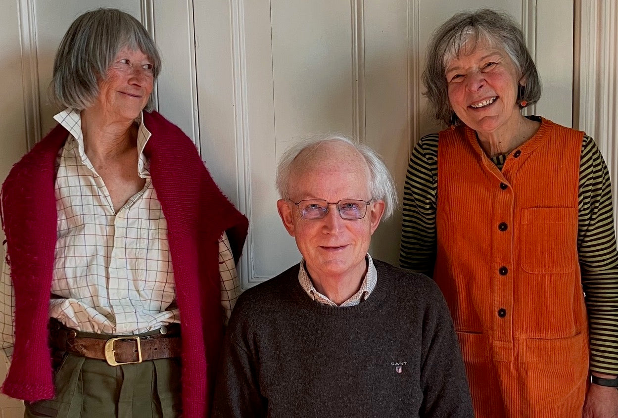 The Three editors of Earth Fire Iron, Lesley Greene, George Breeze and Mary Greensted