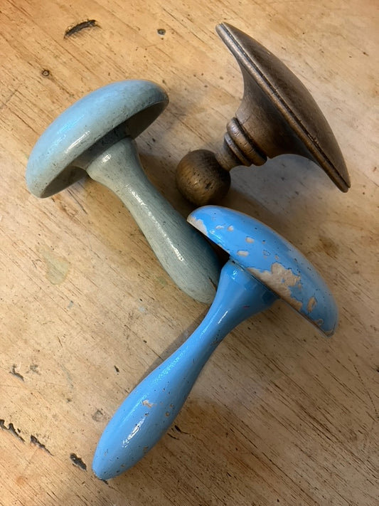 Three-Vintage-wooden-darning-mushrooms